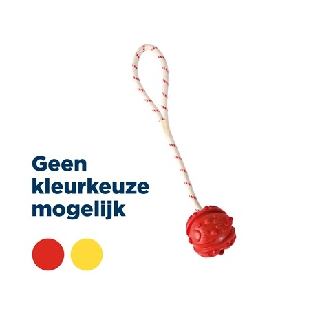 Trixie Bal Aan Touw Natuurrubber Drijvend Assorti