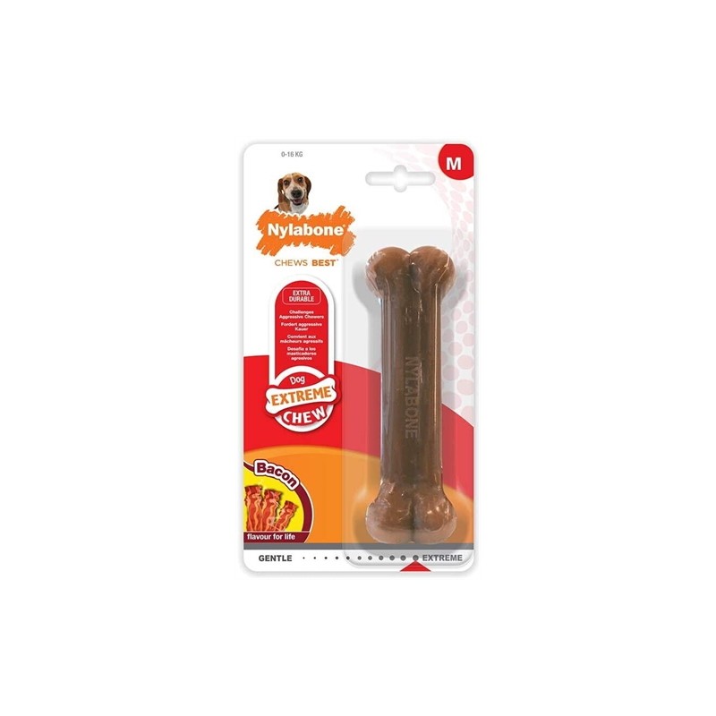 Nylabone Dura Chew Voor Harde Bijters Baconsmaak
