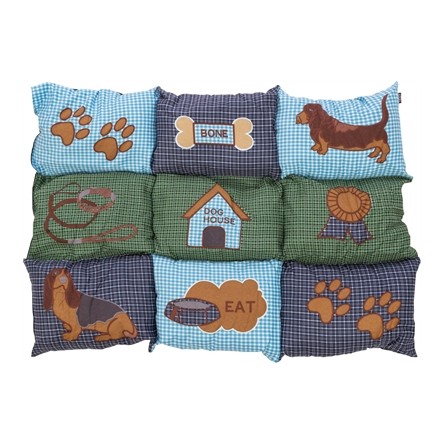 Trixie Hondenkussen Patchwork Blauw / Groen