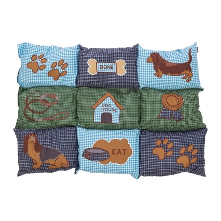 Trixie Hondenkussen Patchwork Blauw / Groen