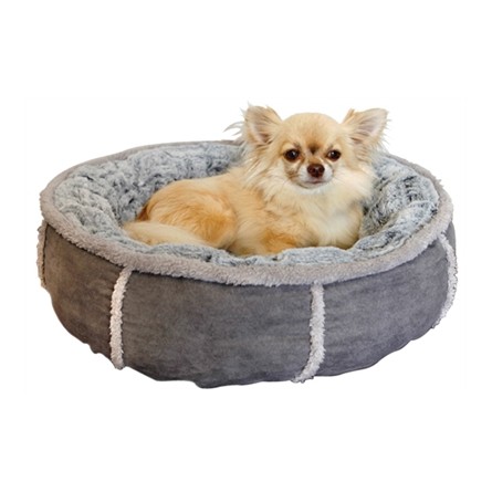 Rosewood Hondenmand Pluche Donut Grijs