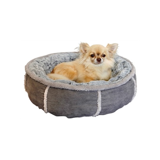 Rosewood Hondenmand Pluche Donut Grijs