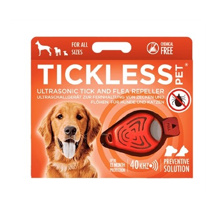 Tickless Teek En Vlo Afweer Voor Hond En Kat Fluoriserend Oranje