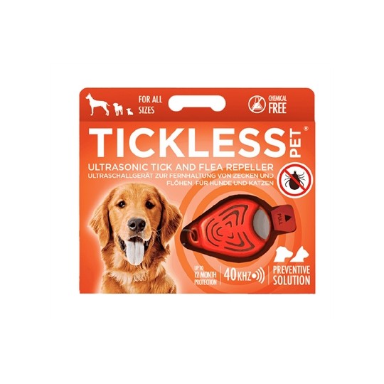 Tickless Teek En Vlo Afweer Voor Hond En Kat Fluoriserend Oranje