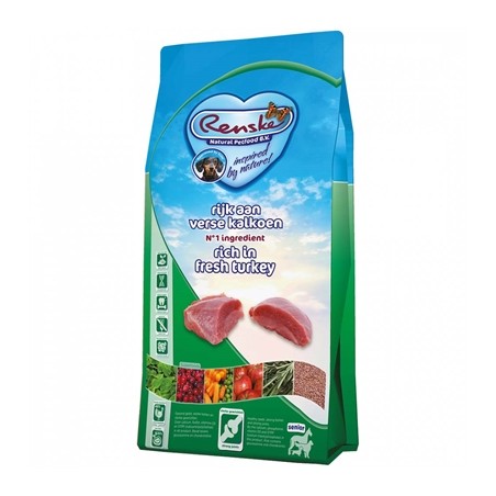 Renske Super Premium Senior Kalkoen Graanvrij Hypoallergeen