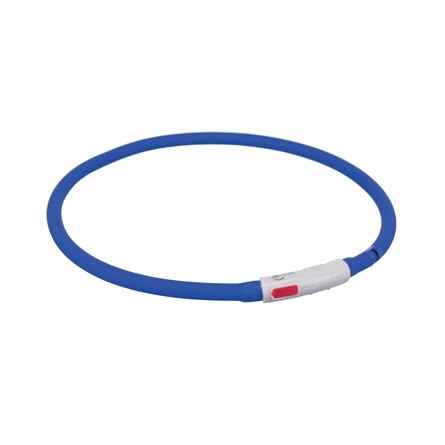 Trixie Lichtgevende Halsband Hond Usb Siliconen Oplaadbaar Royal Blauw