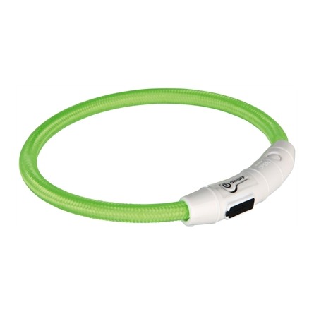 Trixie Lichtgevende Halsband Hond Flash Usb Tpu / Nylon Groen