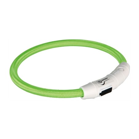 Trixie Lichtgevende Halsband Hond Flash Usb Tpu / Nylon Groen
