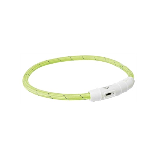 Trixie Lichtgevende Halsband Hond Flash Usb Tpu / Nylon Groen
