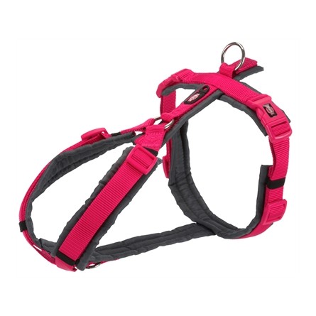 Trixie Hondentuig Premium Trekking Fuchsia / Grijs