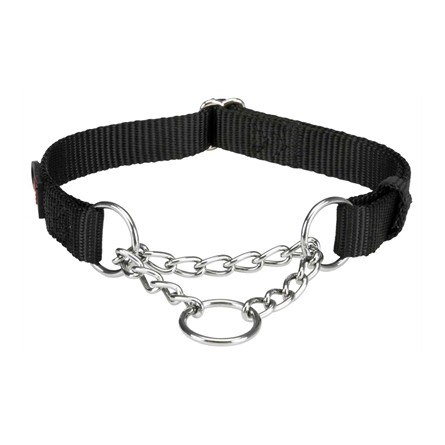 Trixie Halsband Hond Premium Halfslip Halsband Zwart
