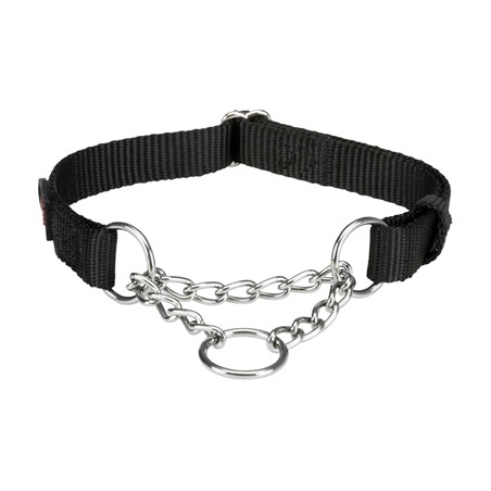 Trixie Halsband Hond Premium Halfslip Halsband Zwart