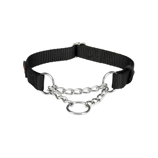Trixie Halsband Hond Premium Halfslip Halsband Zwart