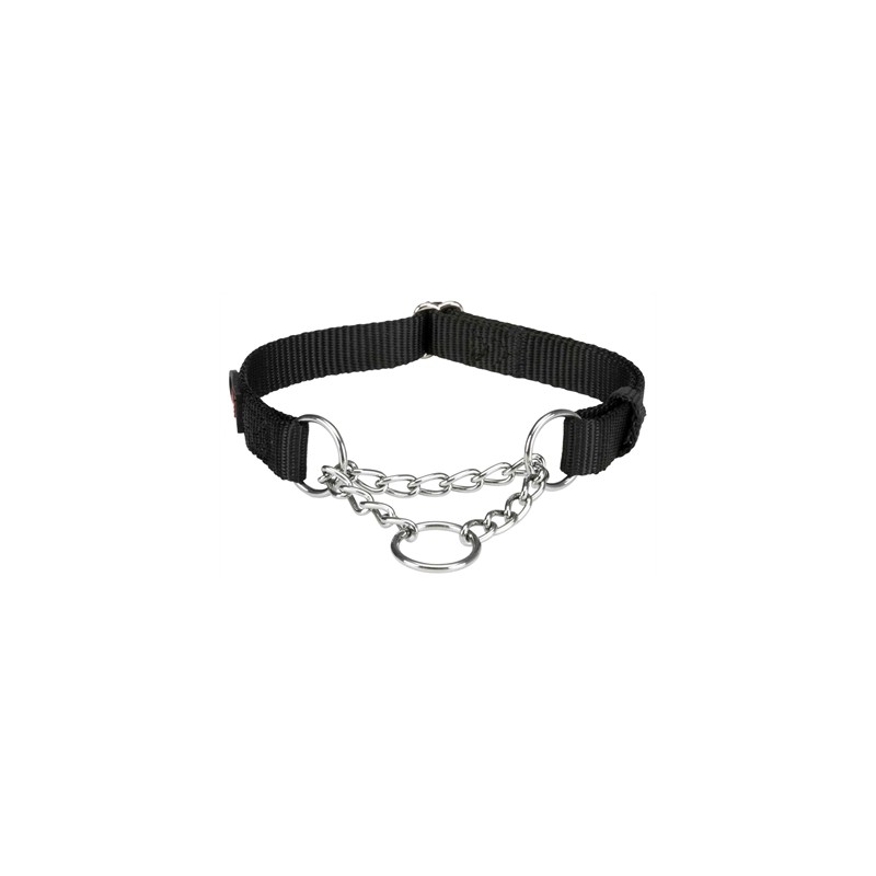 Trixie Halsband Hond Premium Halfslip Halsband Zwart