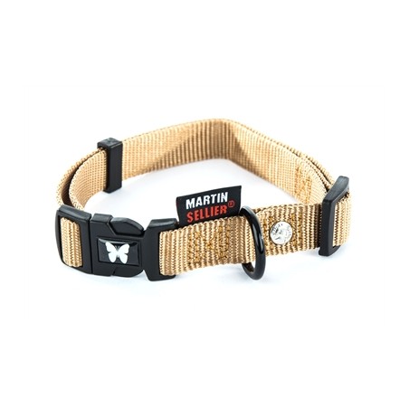 Martin Halsband Verstelbaar Nylon Beige