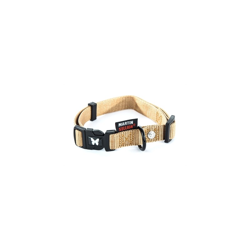 Martin Halsband Verstelbaar Nylon Beige