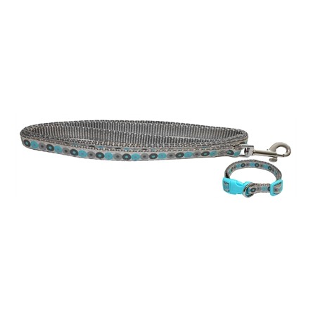 Little Rascals Puppy Halsband Met Lijn Blauw