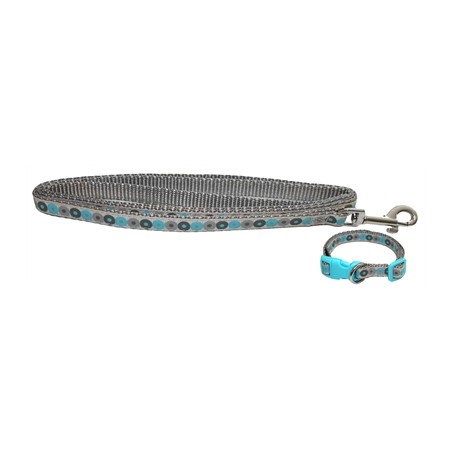 Little Rascals Puppy Halsband Met Lijn Blauw