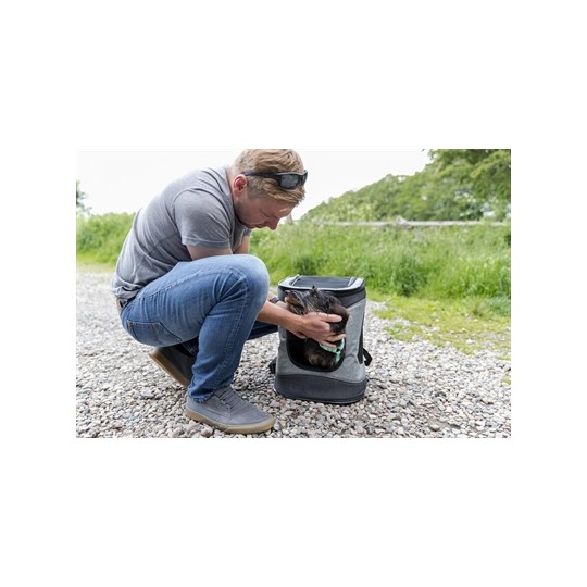 Trixie Hondentas Timon Zwart / Grijs