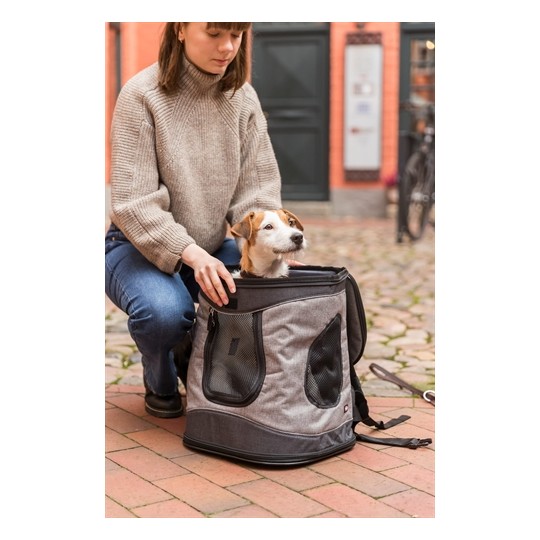 Trixie Hondentas Timon Zwart / Grijs