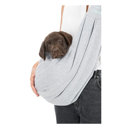 Trixie Junior Hondentas Buikdrager Lichtgrijs / Mintgroen