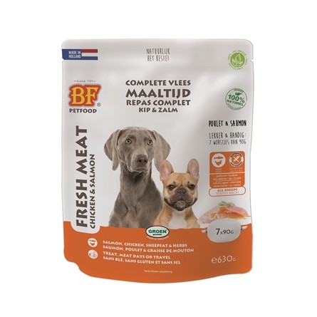 Bf Petfood Vleesvoeding Zalm Worst