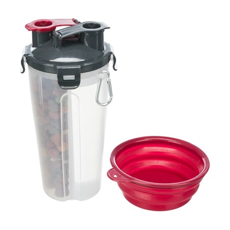 Trixie Waterfles / Voerfles Inclusief Reisbak Kunststof / Silicone