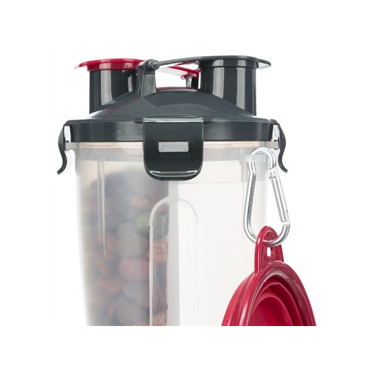 Trixie Waterfles / Voerfles Inclusief Reisbak Kunststof / Silicone