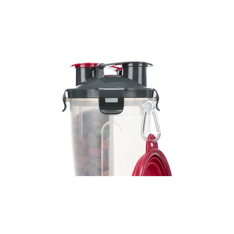 Trixie Waterfles / Voerfles Inclusief Reisbak Kunststof / Silicone