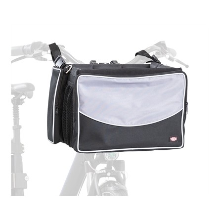 Trixie Fietsmand Voor Aan Stuur Nylon Zwart / Grijs