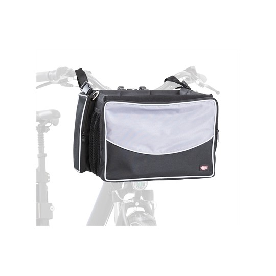 Trixie Fietsmand Voor Aan Stuur Nylon Zwart / Grijs