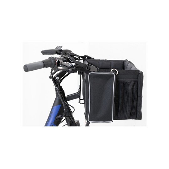 Trixie Fietsmand Voor Aan Stuur Nylon Zwart / Grijs