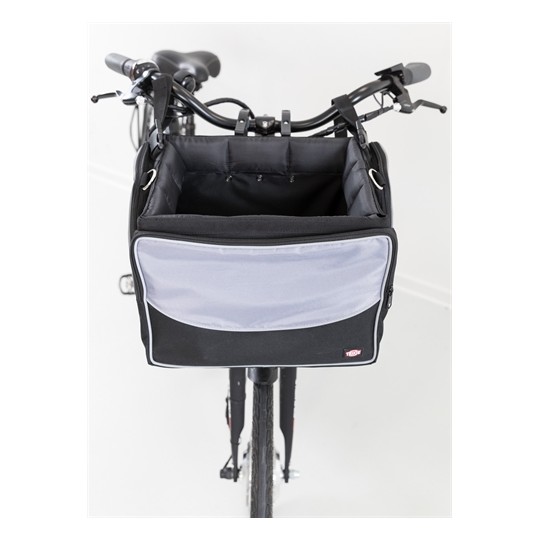 Trixie Fietsmand Voor Aan Stuur Nylon Zwart / Grijs