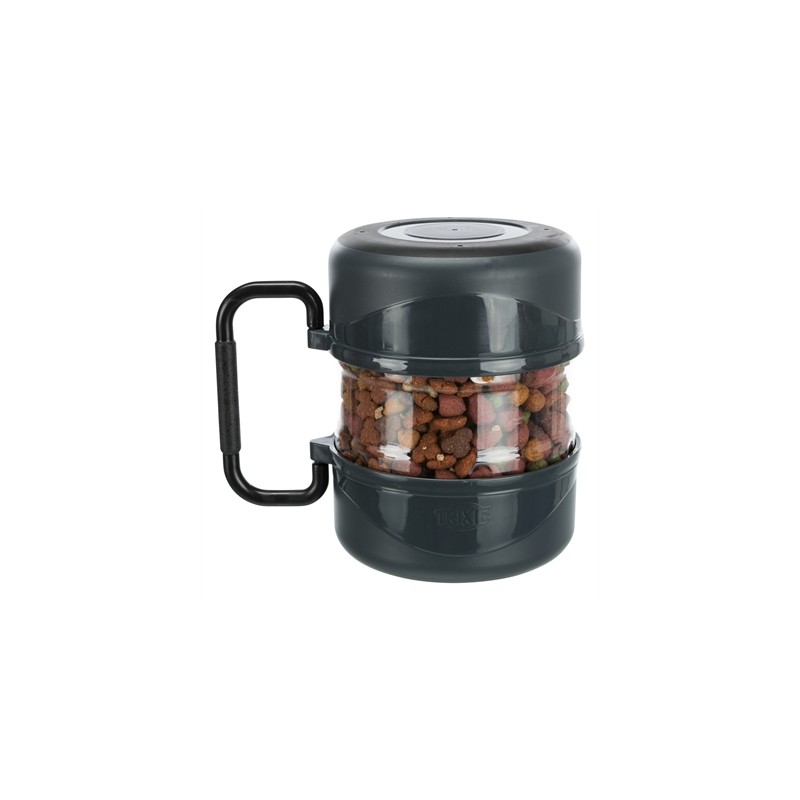 Trixie Reisset Voerbak / Drinkbak Donkergrijs