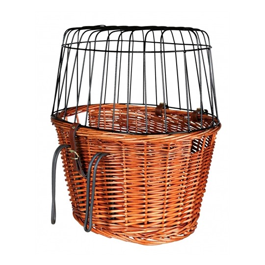 Trixie Fietsmand Met Draadkoepel Voorop Naturel