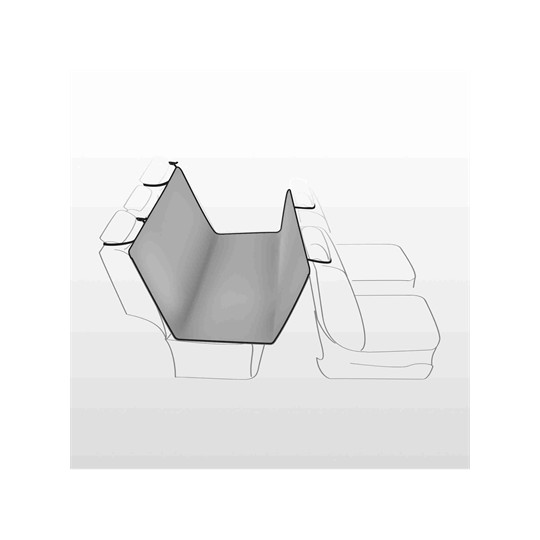 Trixie Auto-Hondendeken 4-Seasons Zwart / Grijs
