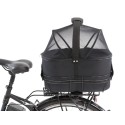 Trixie Fietsmand Achterop Zwart Met Kussen En Kap