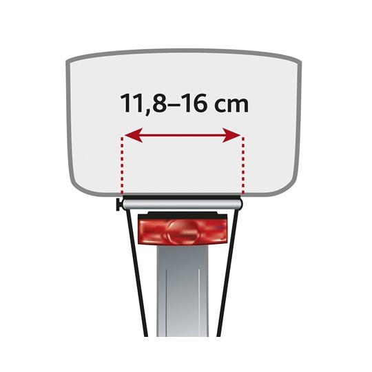 Trixie Fietsmand Achterop Zwart Met Kussen En Kap