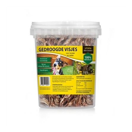 Utopia Gedroogde Visjes Voor Hond En Kat