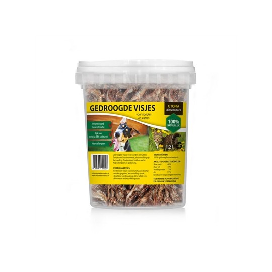 Utopia Gedroogde Visjes Voor Hond En Kat