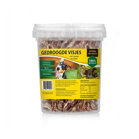 Utopia Gedroogde Visjes Voor Hond En Kat