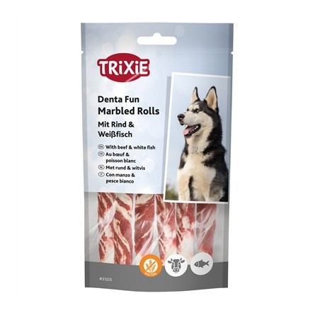 Trixie Denta Fun Marbled Beef Chewing Rolls
