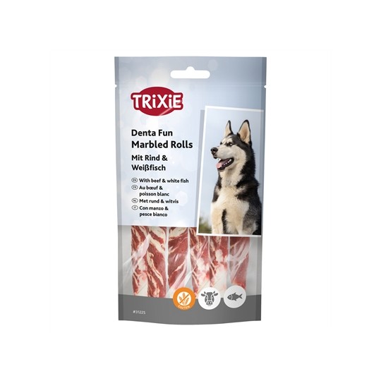 Trixie Denta Fun Marbled Beef Chewing Rolls