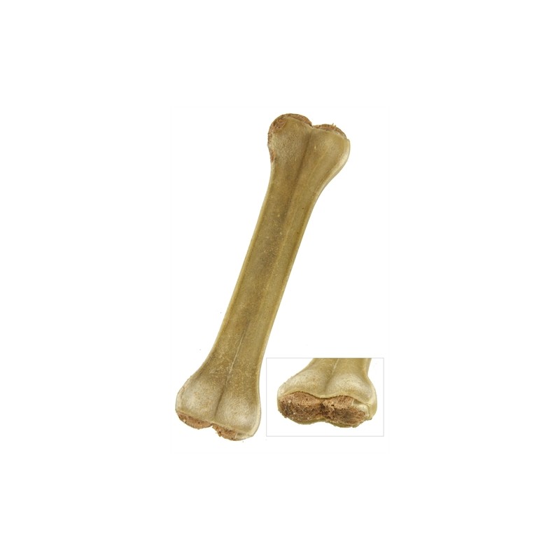 Petsnack Geperst Bot Gevuld Met Rund