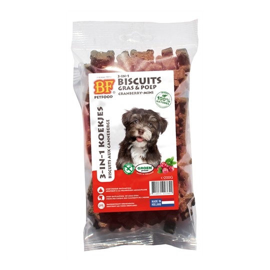 Bf Petfood 3 In 1 Hondenkoekjes Met Cranberry Mini