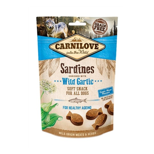 Carnilove Soft Snack Sardines / Wilde Knoflook