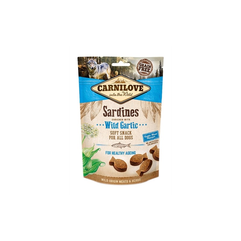 Carnilove Soft Snack Sardines / Wilde Knoflook