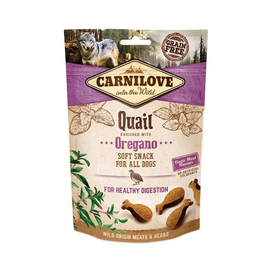 Carnilove Soft Snack Kwartel / Oregano