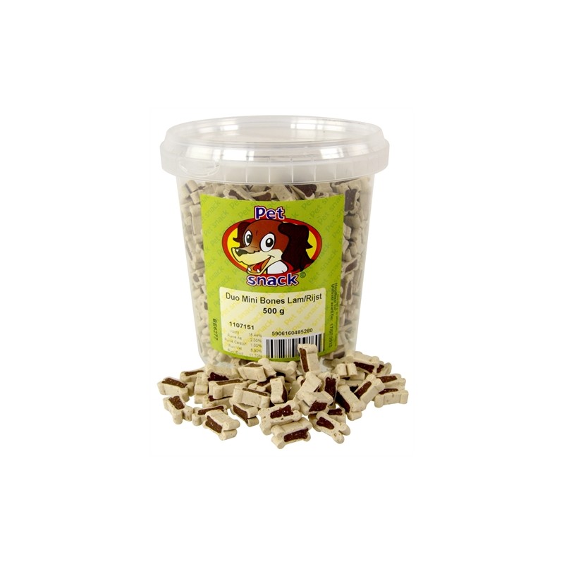 Petsnack Botjes Mini Duo Lam / Rijst