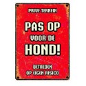 Plenty Gifts Waakbord Blik Pas Op Voor De Hond